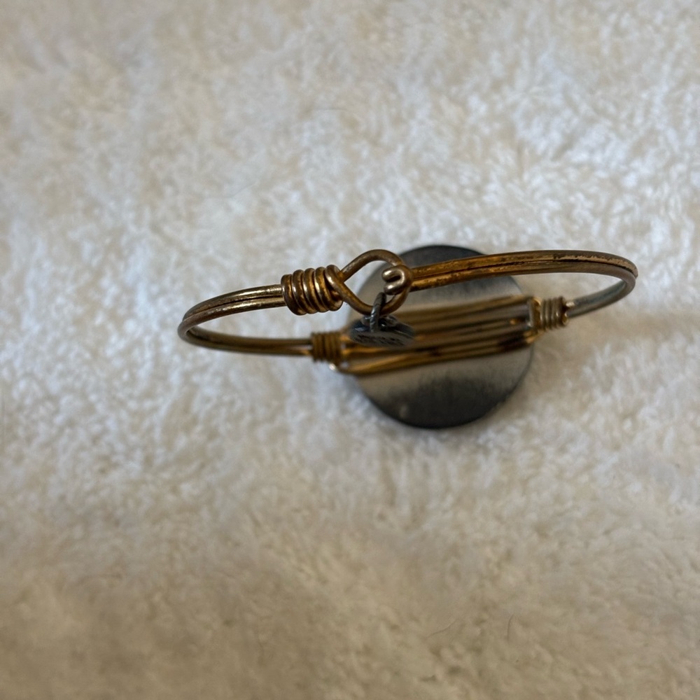 Luca & Danni wire wrap bracelet with crystal disc detail - Picture 2 of 4